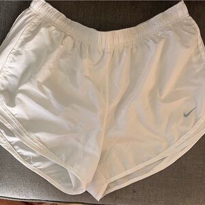 Nike white Tempo Running Shorts with liner - Size XL